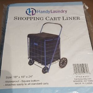Handy Laundry Black  Shopping Cart Liner